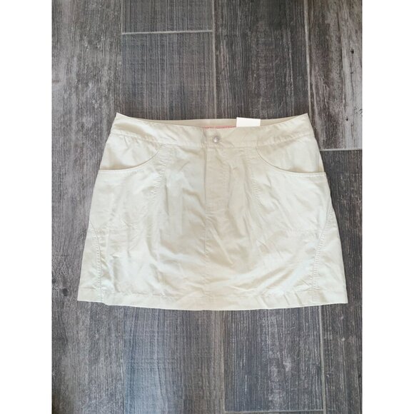 Reel Legends Khaki Womens 10 Beige Skort Skirt Fish Outdoor Stretch Pockets NEW - Picture 1 of 3